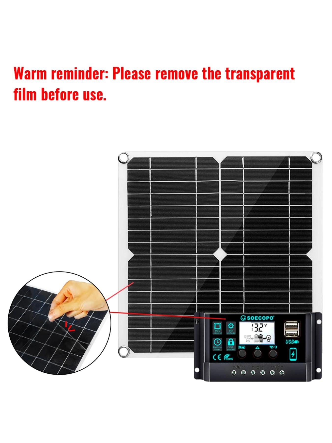 SOECOPO Solar Kit 1200W Panel, 30 - 100A Smart Controller – Perfect for Camping, Off - Grid Power, Outdoor Use, Renewable Power