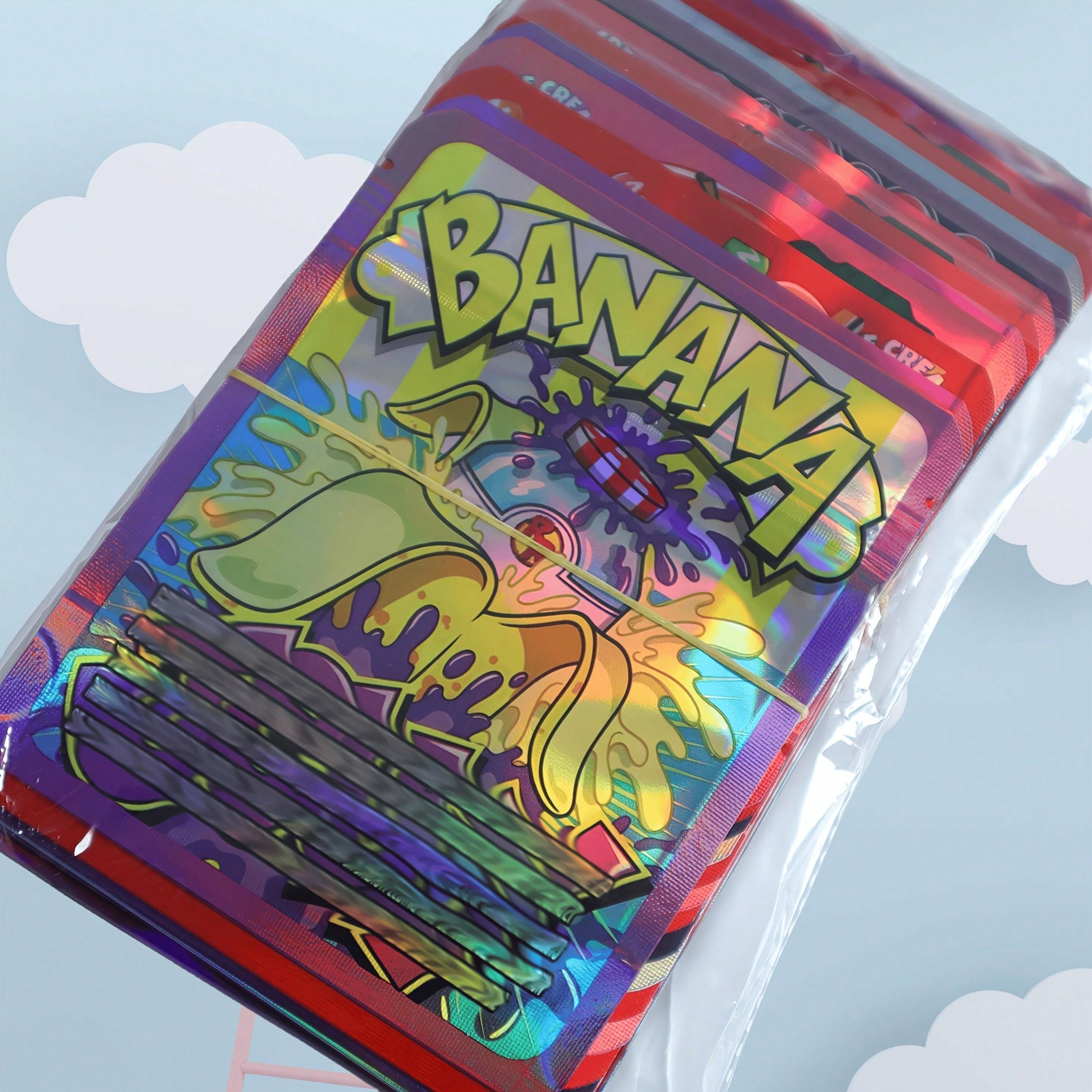 20/50/100pcs Self-Sealing Poly Bags with Transparent Window, Reusable Zip Lock Sealed Bags for Candy, Sweets, Chocolate Storage