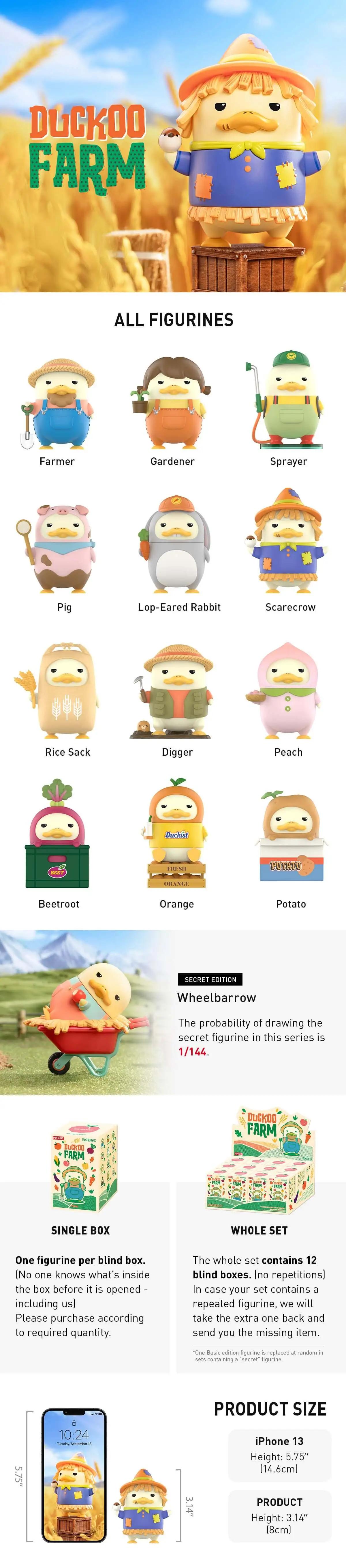 DUCKOO FARM Series Figures,  Mystery Box