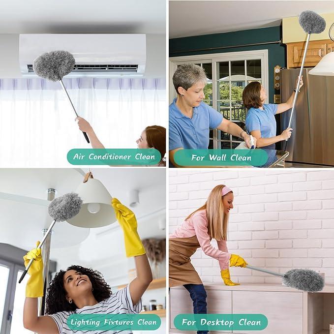 Ceiling Fan Cleaner Duster, Dust Removal BrushHouseholdltems Cleaning Supplies Removable& Washable MicrofiberCeiling & Fan Duster,Summer Essentials, House CleaningTools,Home Essentials