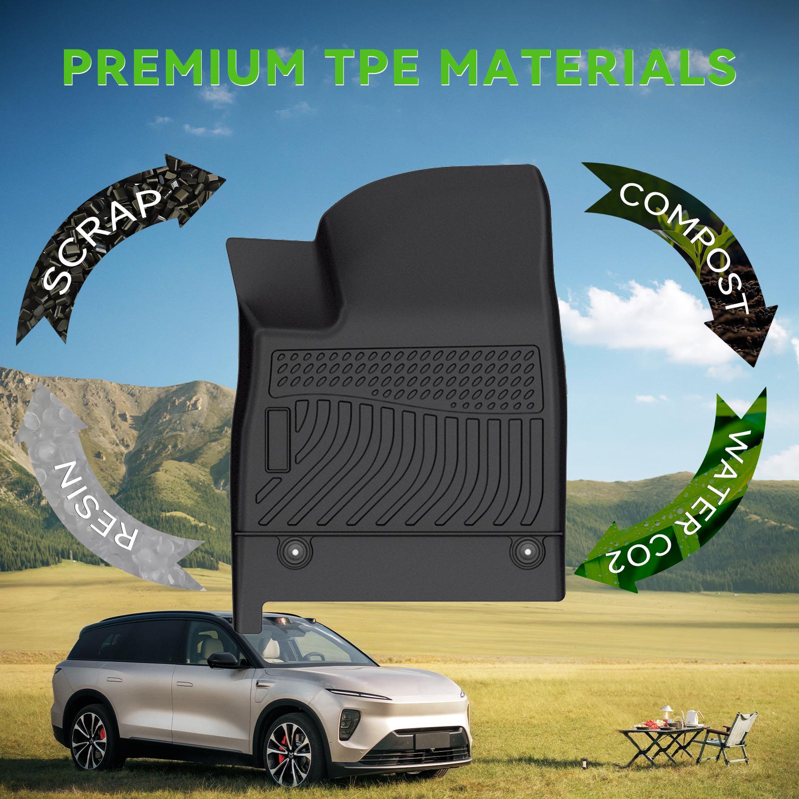 Depituu For Hyundai Ioniq 5 2022-2024 2025-2026 (with Unmovable Console) Floor Mats & Cargo Liners, All Weather Floor Mats,Waterproof Anti-slip Durable Floor Mats Car Accessories Autos Protector Automotive,auto accessories,car essentials,car accessories