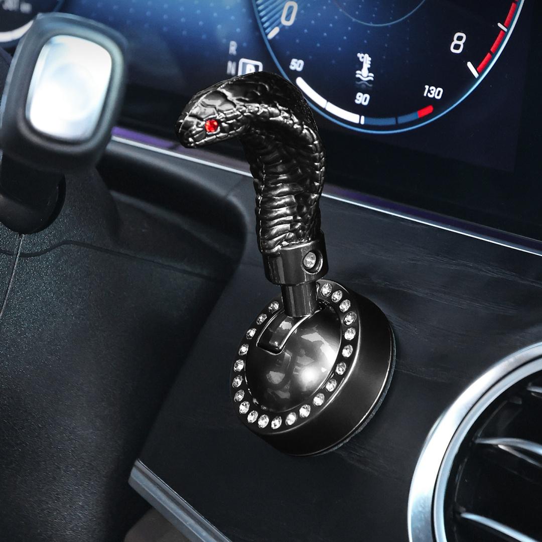 Creative Snake Head One-Button Start Cover, Car Engine Ignition Parking Rod, Fashion Safety Start Pushrod, Universal Fit, Easy Installation, Car Interior Accessory