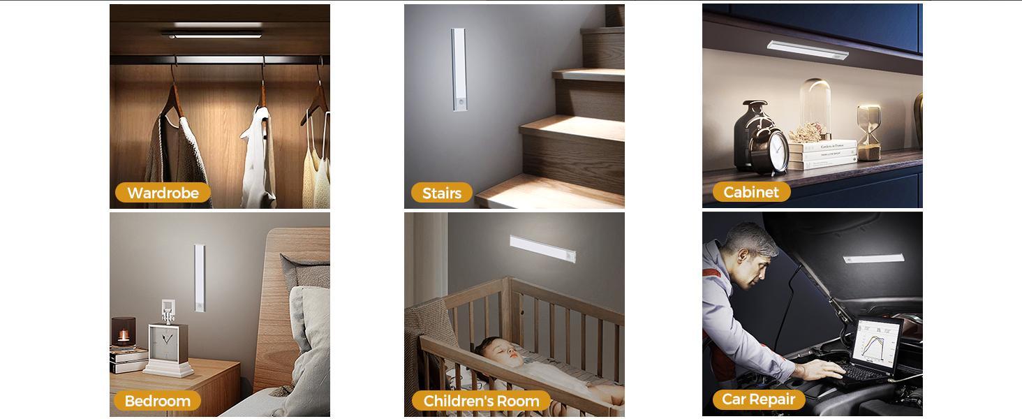 【TikTok Top Seller】LED Motion Sensor Cabinet Light for Fall, Under Cabinet Closet Light, Waterproof LED Strip Light for Kitchen, Bathroom, Closet, Hallway, Stairway & Garage, Wall Mounted LED Lights for Home, LED Lights Bedroom, Summer Essentials 【TikTok Top Seller】LED Motion Sensor Cabinet Light for Fall, Under Cabinet Closet Light, Waterproof LED Strip Light for Kitchen, Bathroom, Closet, Hallway, Stairway & Garage, Wall Mounted LED Lights for Home, LED Lights Bedroom, Summer Essentials