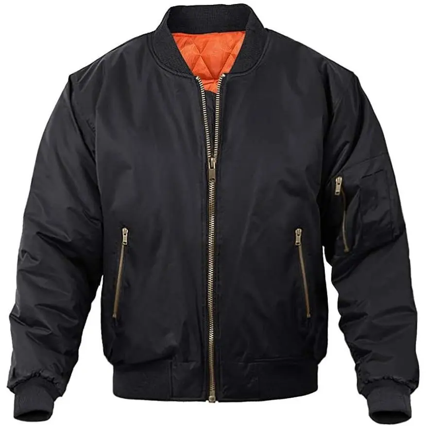Men's Bomber Jacket Casual Fall Winter Military Jacket and Coats Outwear