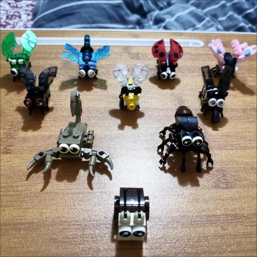 Compatible Lego Insect World Butterfly Dragonfly Building Block Toy, Kids Assembly Handmade Model, Unisex Gift for Boys and Girls