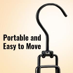 Hat Hangers for Closet, Hat Organizer for Baseball Caps, Stainless Steel Hat Rack with 10 Hooks for Caps Storage and Closet Organization (Black)