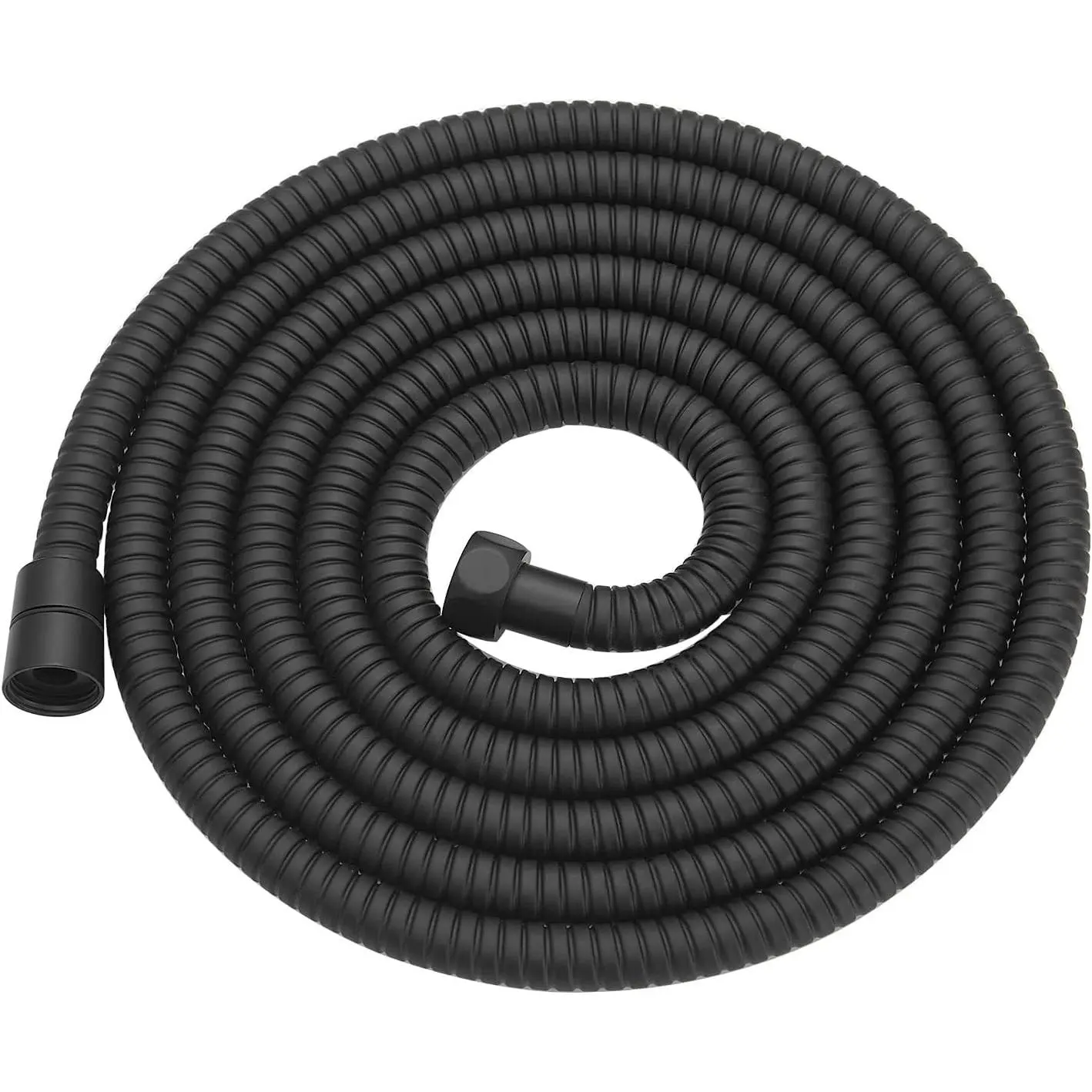 118 inches Shower Hose Shower Head Extension Hose Extra Long Stainless Steel Shower Tube Attachment Flexible Handheld Shower Sprayer Hose, Matte Black