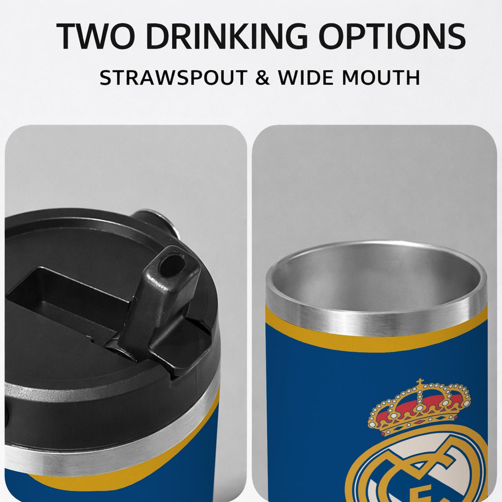 1 Pc Thermal Mug 30oz Skinny Tumbler With Handle And Lid, Double Wall Vacuum Cup, Leak Proof Insulated Mug, Keeps Hot 12 Hours Cold 24 Hours, Royal Style Fan Travel Mug For Coffee Tea, Gift For Men Women Sports Fans Holiday Premium Use