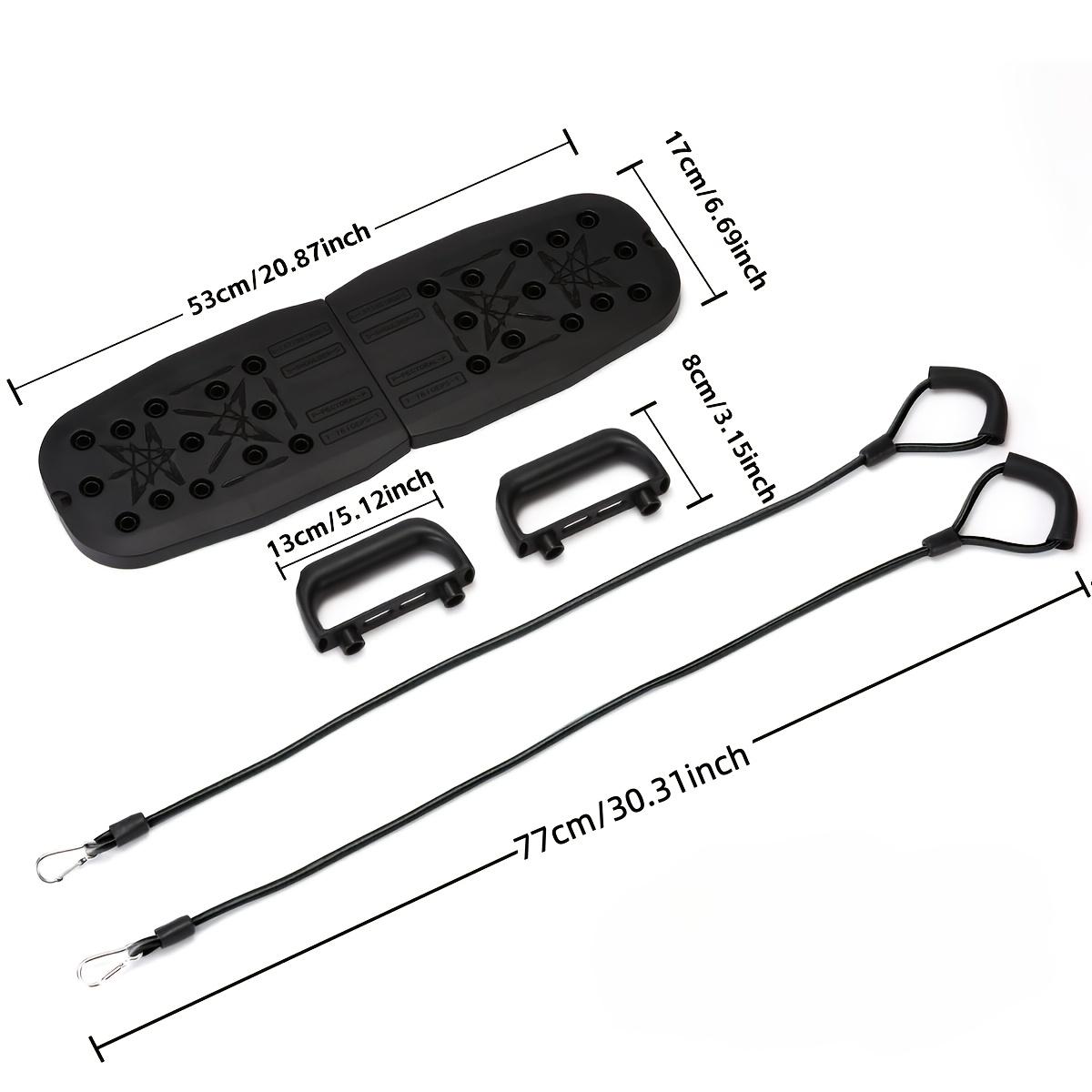 5-Piece Set with Non-Slip Handles, Resistance Bands, Push-Up Board, and Pads, Multifunctional Muscle Training, No Power Needed