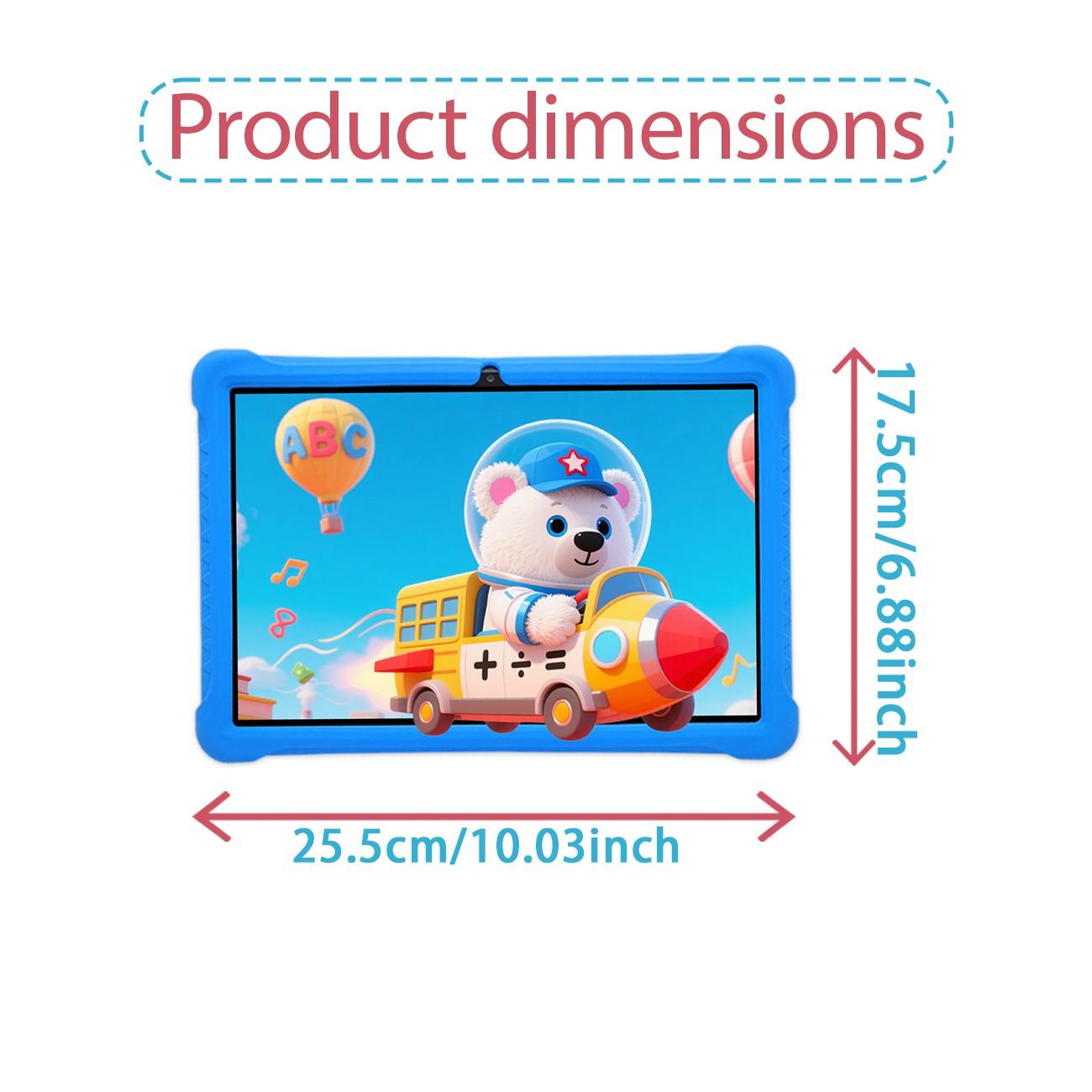 [New Gift Product] 10.1-inch Android tablet with anti-drop tablet case. Portable 5G WIFI Bluetooth dual-camera, high-definition IPS screen, with shockproof protective case, supports parental control, children's learning, online classes, games, Gift