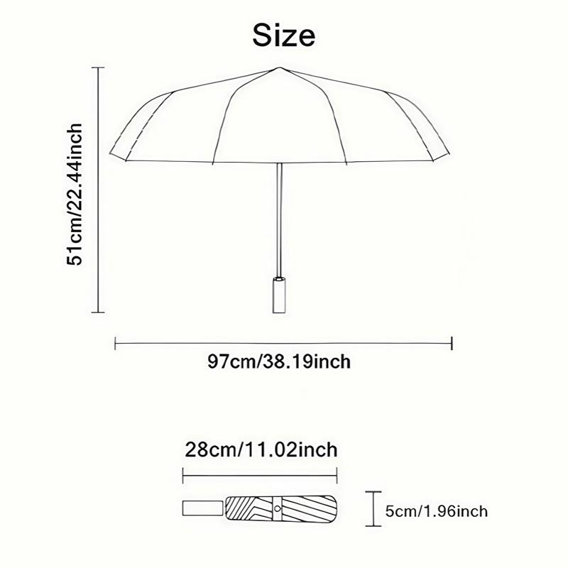 1 PC Automatic Folding Umbrella - Nature's Majesty: A Bear Amidst Flowers Pattern, Portable & Foldable Design with 8 Ribs, Merry Christmas Pattern,Casual Outdoor Accessory Halloween and Christmas Birthday Gifts. G0022