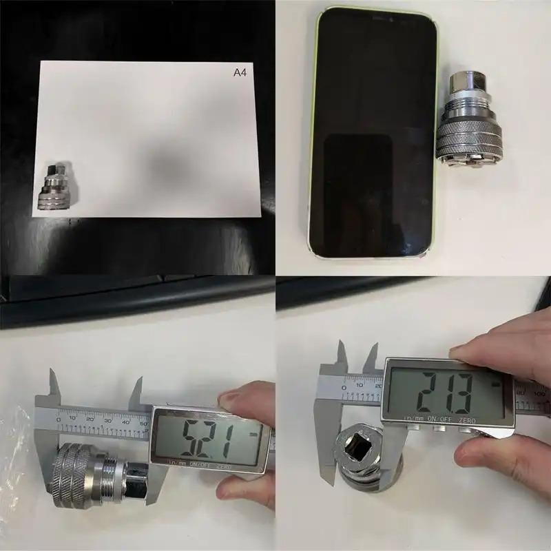 Adjustable Universal Socket Wrench, 3/8 Drive Multi-Function Sleeve Wrench, Professional Sockets Tools for Ratchet Torque Wrench and Power Drill