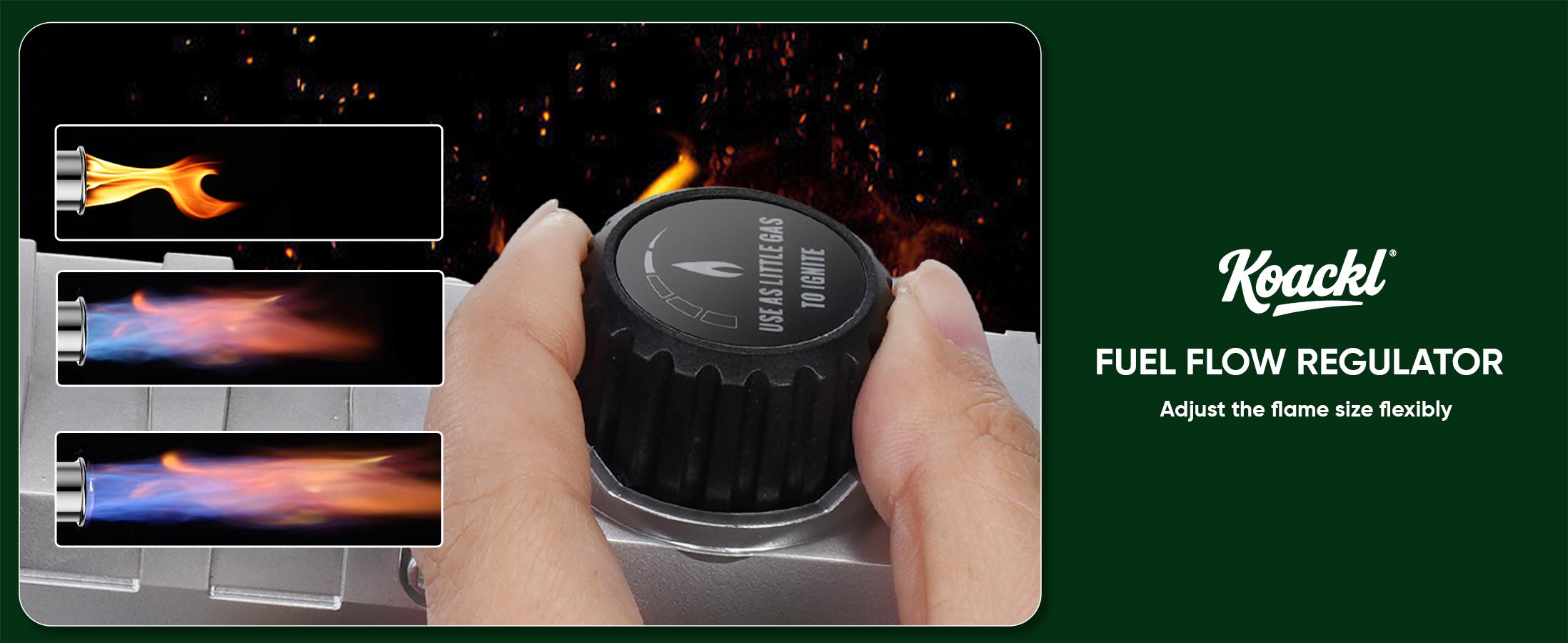 Kitchen Torch Gifts for Fathers Day, Powerful Propane Torch Gun for Campfire Starting, Adjustable BBQ Torch for Home Baking Supplies, Steak & Creme Brule Searing, Weeding(Tank Not Included)