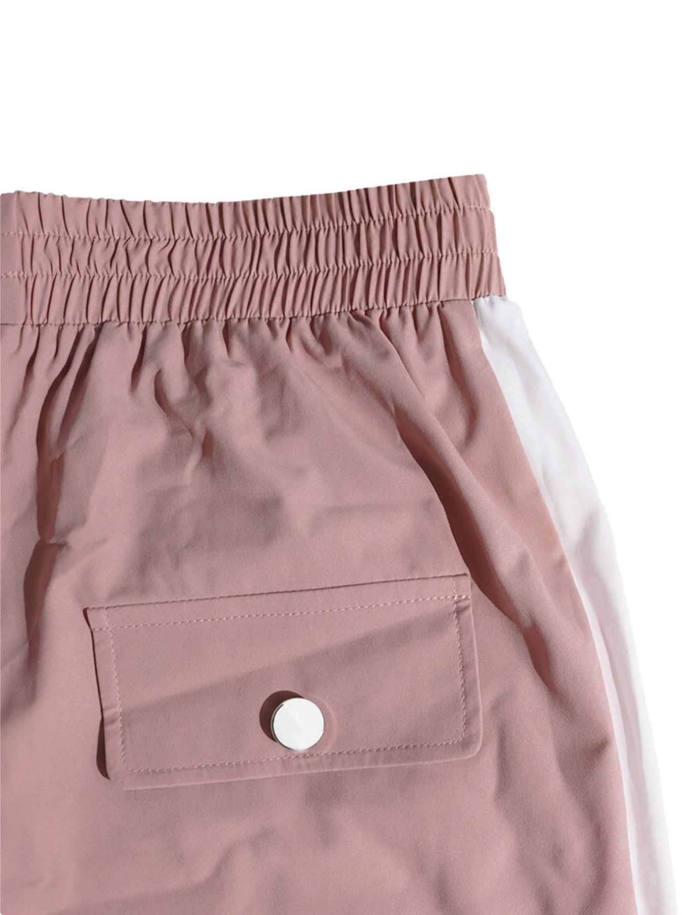 Women's Two-Piece Workwear Sport Set, Long Sleeve Zipper Windbreaker Jacket, High Waist Multi-Pocket Cargo Pants, Colorblock Design, Athletic Activewear Tracksuits, Athleisure Wear Set