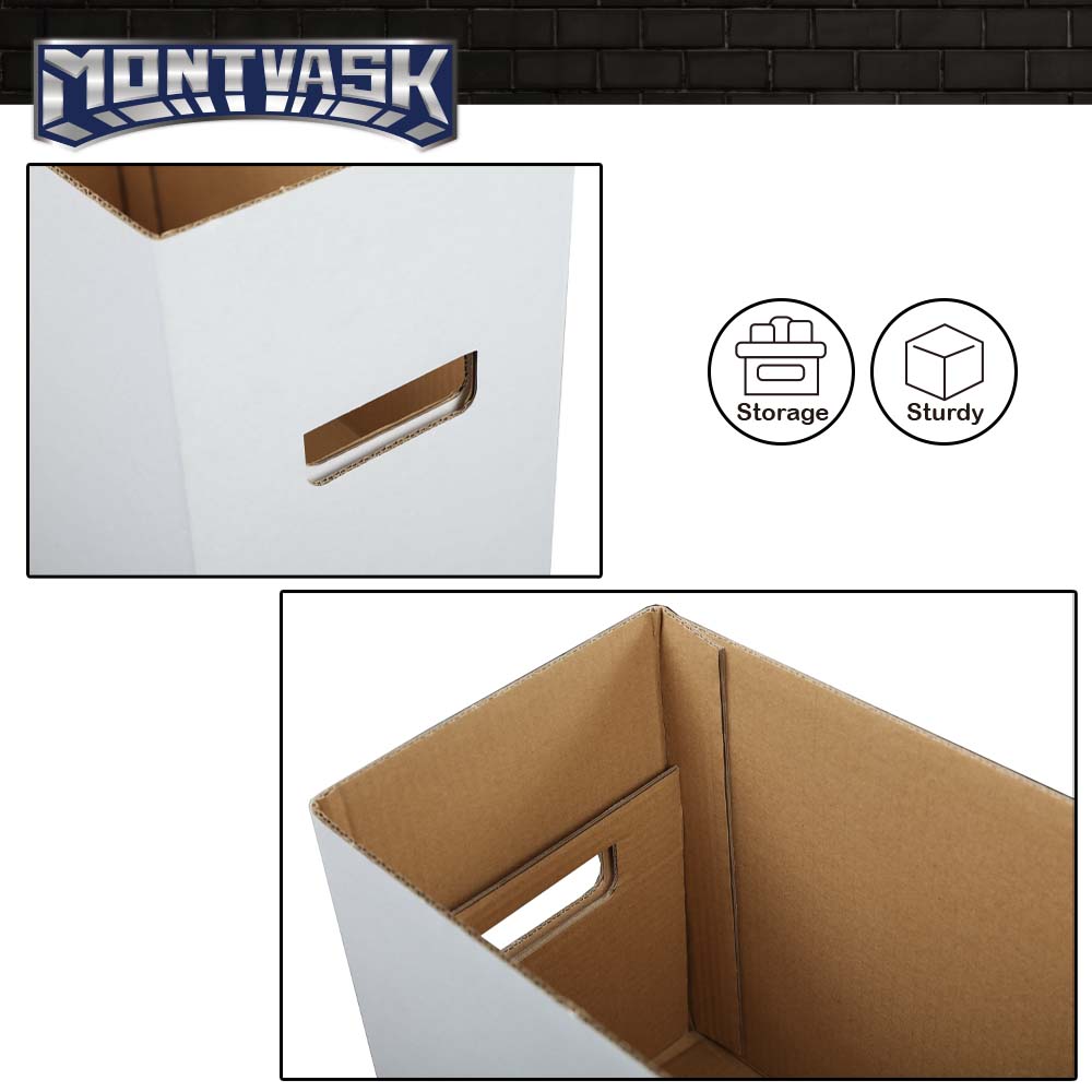 CROSSDESIGN 3/5/10 Pcs Comic Books Storage Boxes Short Holds 150-175 Stackable Durable Archive car interior accessories