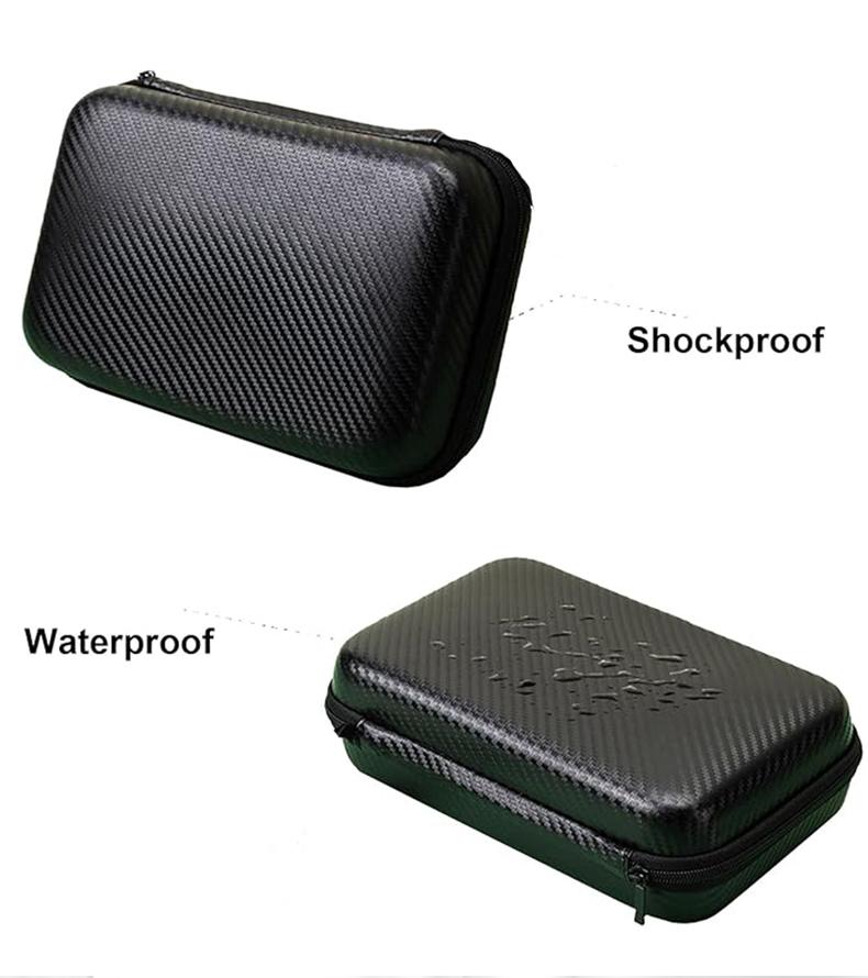 Transparent Protective Case for R36 Ultra Game Console, Anti-Drop Hard Storage Bag, Eva Shell, Scratch-Resistant Screen Film