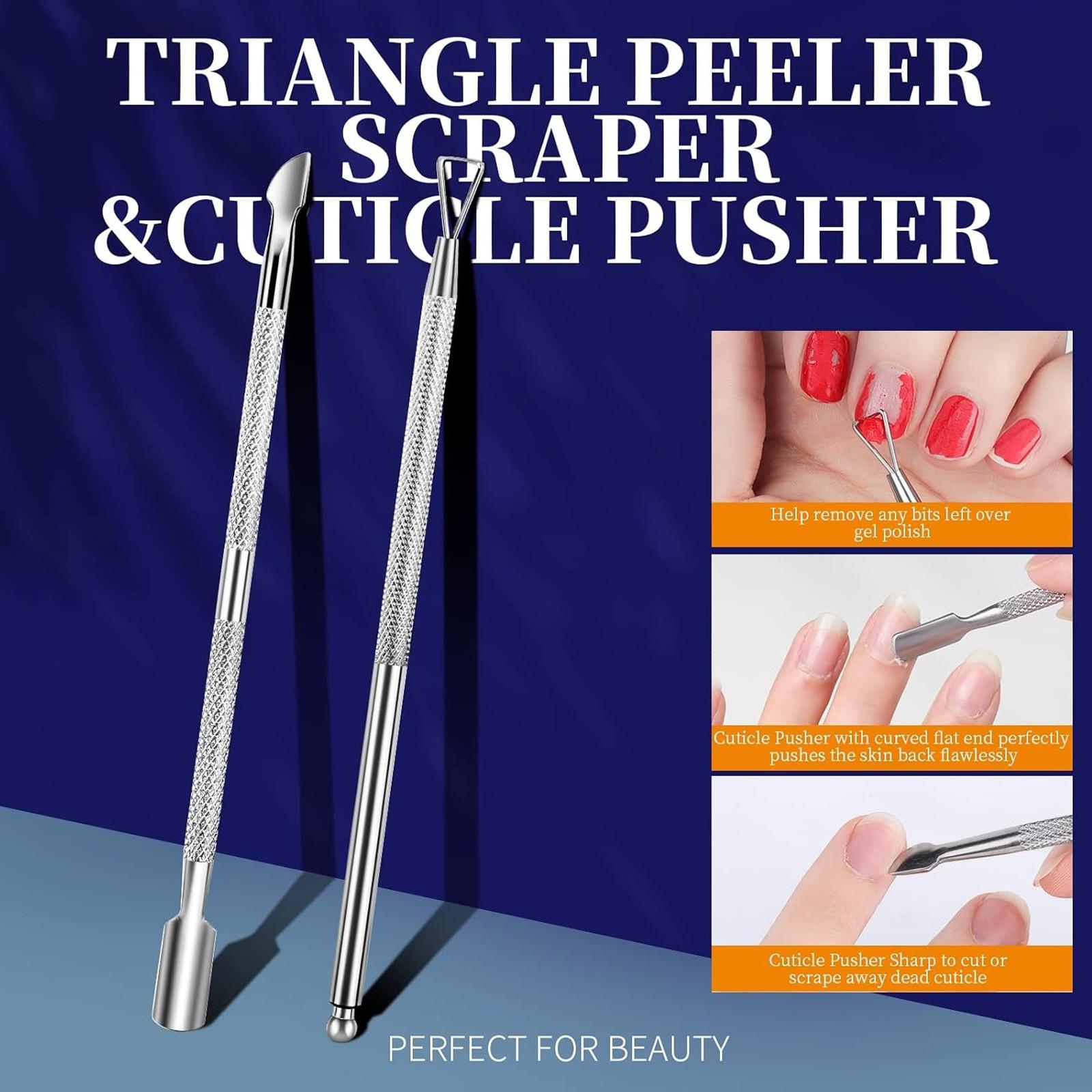 3-Piece Silicone Plastic Hand Bowl Exfoliation Set, 2-Layer Nail Art Soak Bowls, Essential Manicure Dead Skin Pusher Tool Kit