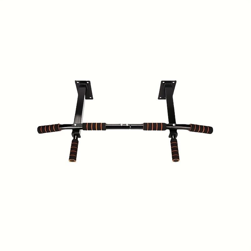 Commercial Wall Pull-Up Bar | 1300LB Max Load, Integrated Home Gym Kit with Hanging Straps, Perfect for Weighted Exercises, Dips, Chin-Ups, Push-Ups & Core Strength – Black, Heavy-Duty Training Gear