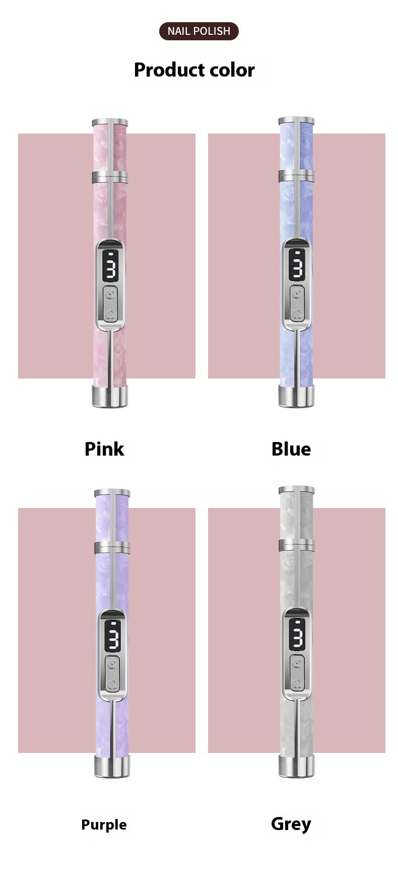 Professional nail salon electric nail buffing machine, USB charging, digital display, portable nail file, nail removal, dead skin removal, nail shaping, complete set of nail art tools