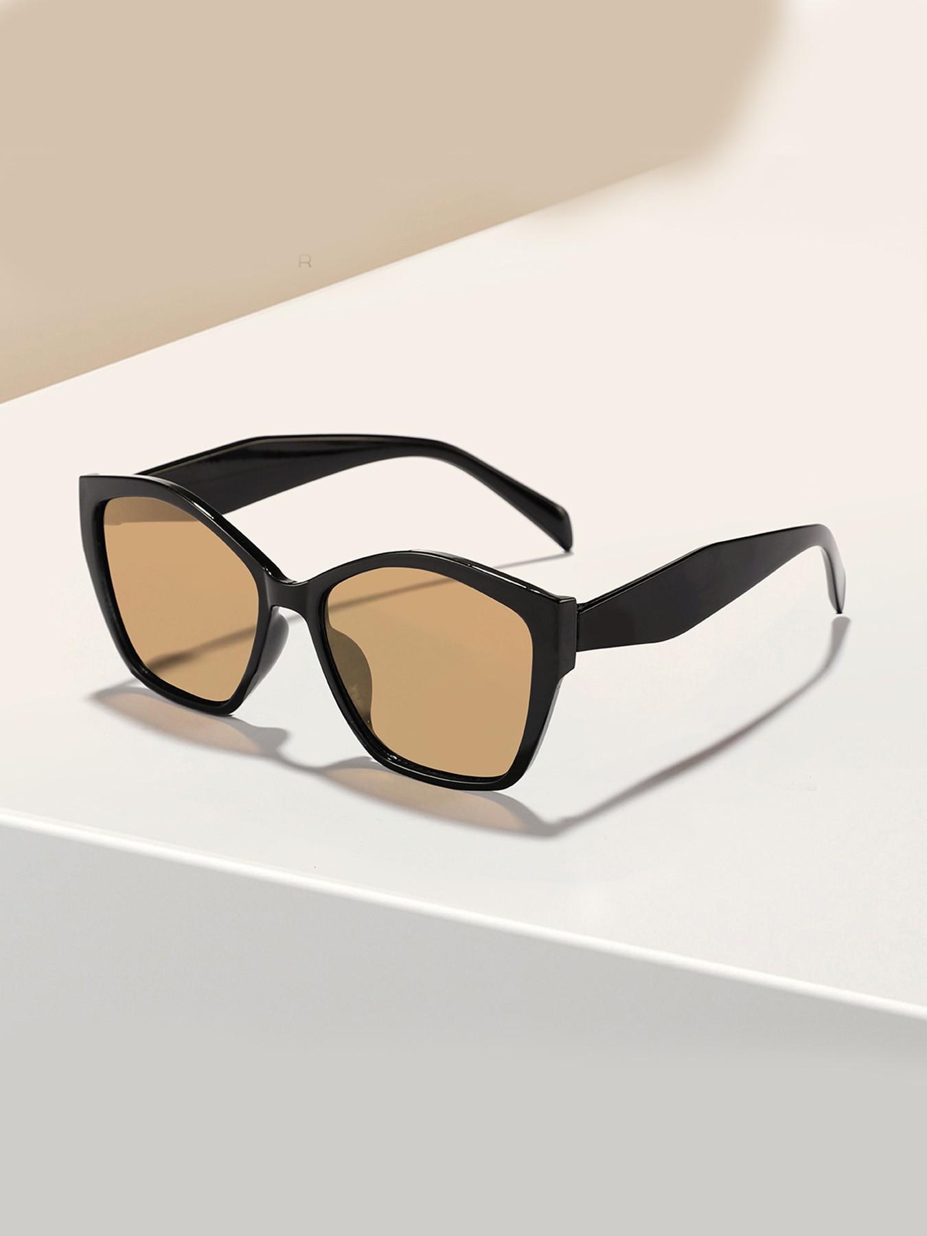 Unisex Square Frame Sunglasses, Casual All-Over Print Design, Decorative Lens, Perfect for Daily Wear & Leisure