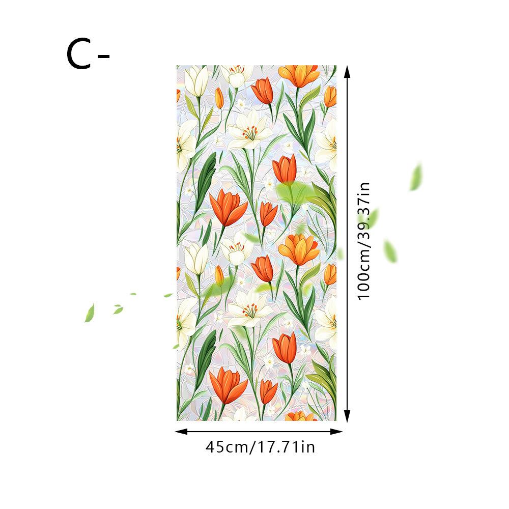 Spring Sunlight Rainbow Window Stickers, 4 Designs Including Lemon Lily Daisy Sunflower, Privacy Shield, Home Decor, Room Decoration