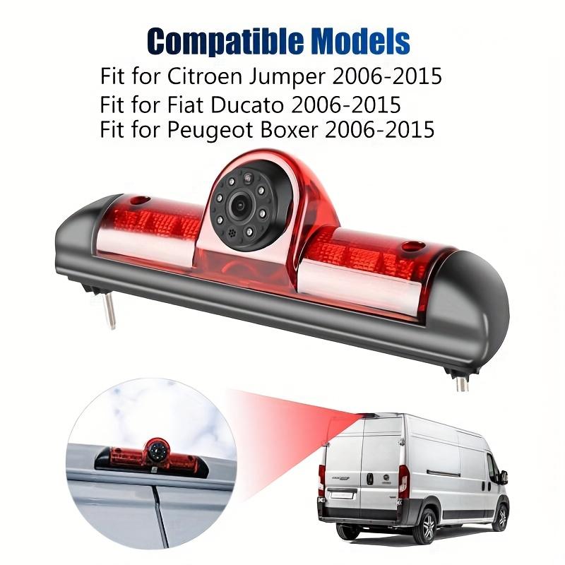 3rd High Brake Light Camera for Renault Trafic/Vauxhall Vivaro/for Nissan Primastar - 6-LED Parking Reverse Backup Camera with CCD Sensor, Wide View Angle, Universal Fit (2001-2014 Models), Vehicle Backup Cameras