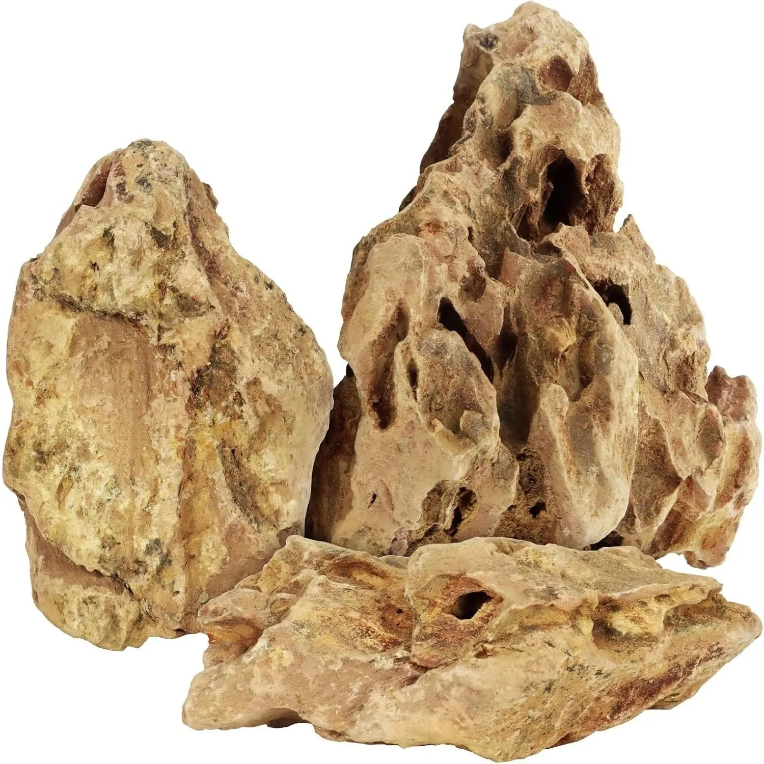 2.5lb Natural Dragon Stones, Aquarium Rocks Decoration Aquascaping Stone for Fish Tank Decor, Terrariums, Paludariums, Reptile Enclosures & Gardens, 2-4 InchesGift