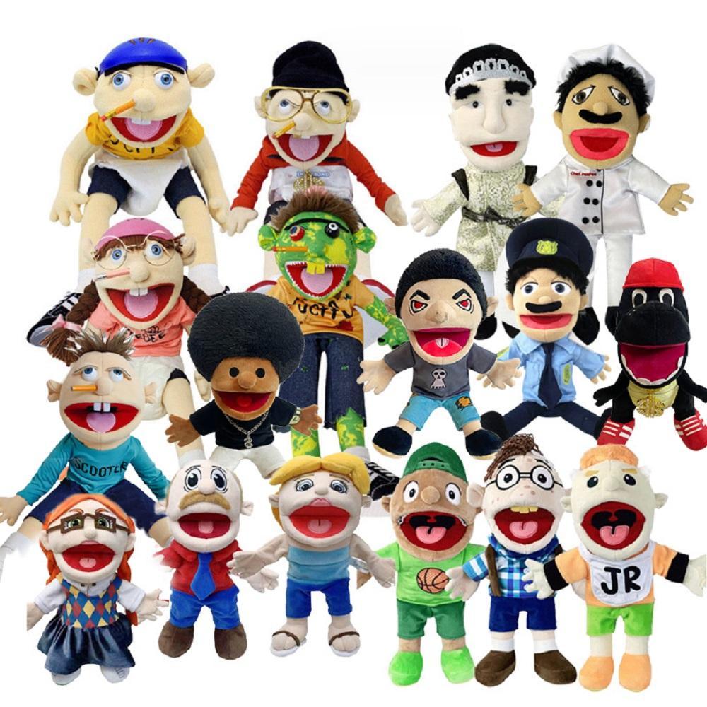 100% Brand New 30cm Jeffy Hand Puppet - Soft Adorable Stuffed Stuffedtoy, Sml Jeffy Family Figure, Zombie Boy Character, Feebee Doll for Classic & Novelty Toys Collection