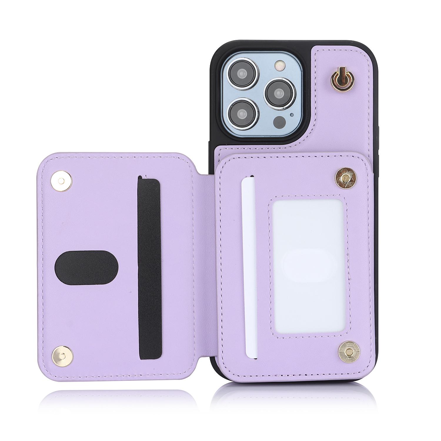 Wallet Case for iPhone 17 Pro Max iPhone Air 16 15 14 13 12 Pro Max PU Leather RFID Blocking Card Wallet Flip Stand Cover Crossbody Lanyard Strap Wristband