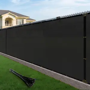 170GSM 6x50ft Fence Privacy Screen Heavy Duty Privacy Fence Cover for Outdoor Home Decoration Garden Wall Backyard(Black)