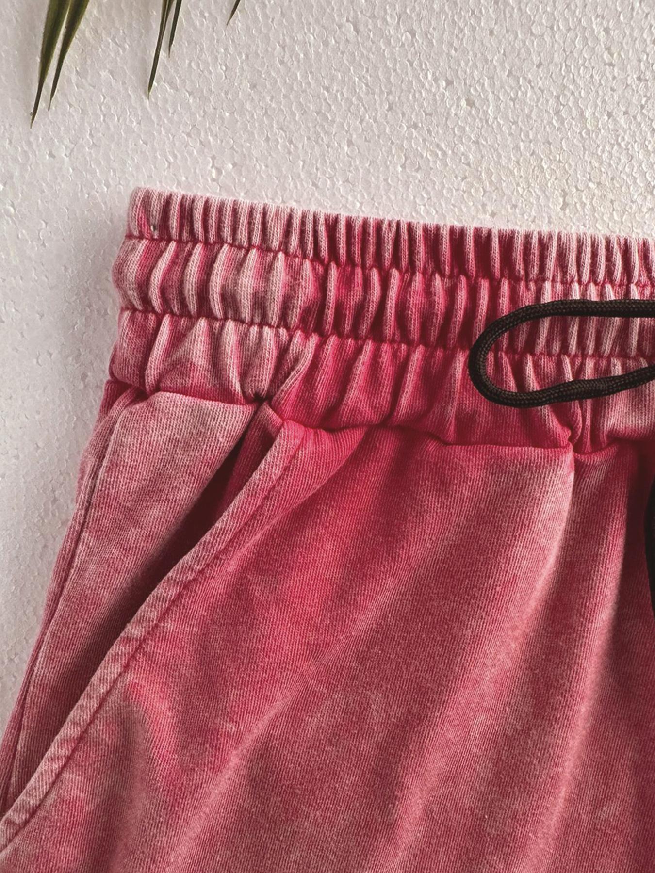 Summer women's suit with leopard and cherry pattern print, comfortable cotton, Breathable, vintage Y2k suitable for outdoor leisure, punk style round neck washed cotton Fitted T-shirt and shorts two-piece suit