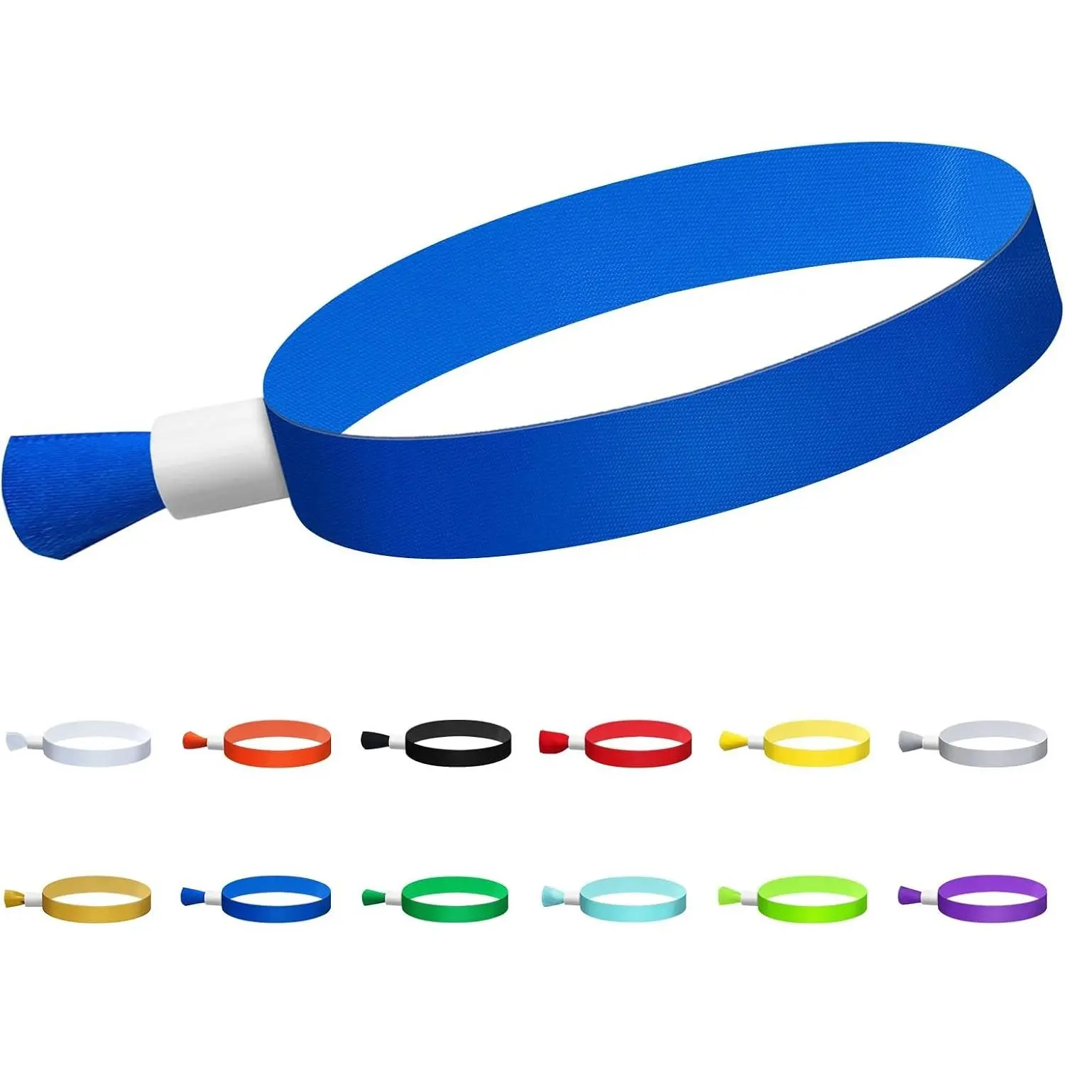 100 Pcs Cloth Wristbands, Disposable Wristbands for Parties(Color : Blue) Colored Wrist Bands for Events, Lightweight Concert Wrist Strap for Activities, Party Bracelets for Events
