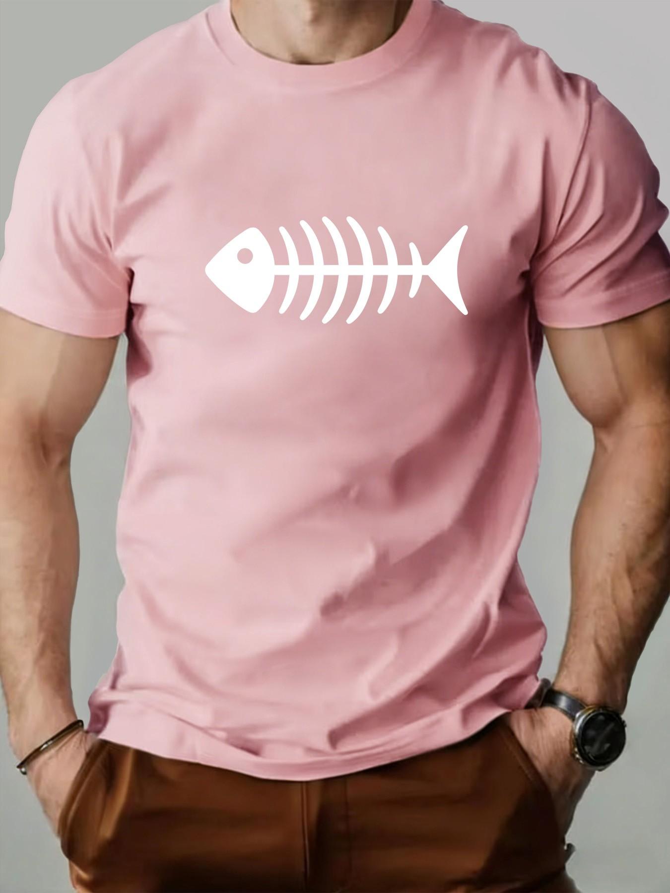 Men's Round Neck T-Shirt, Fashionable Geometric Print, Slim Fit, Long Sleeve, Casual Retro Style, Perfect for Daily Wear, Gifts