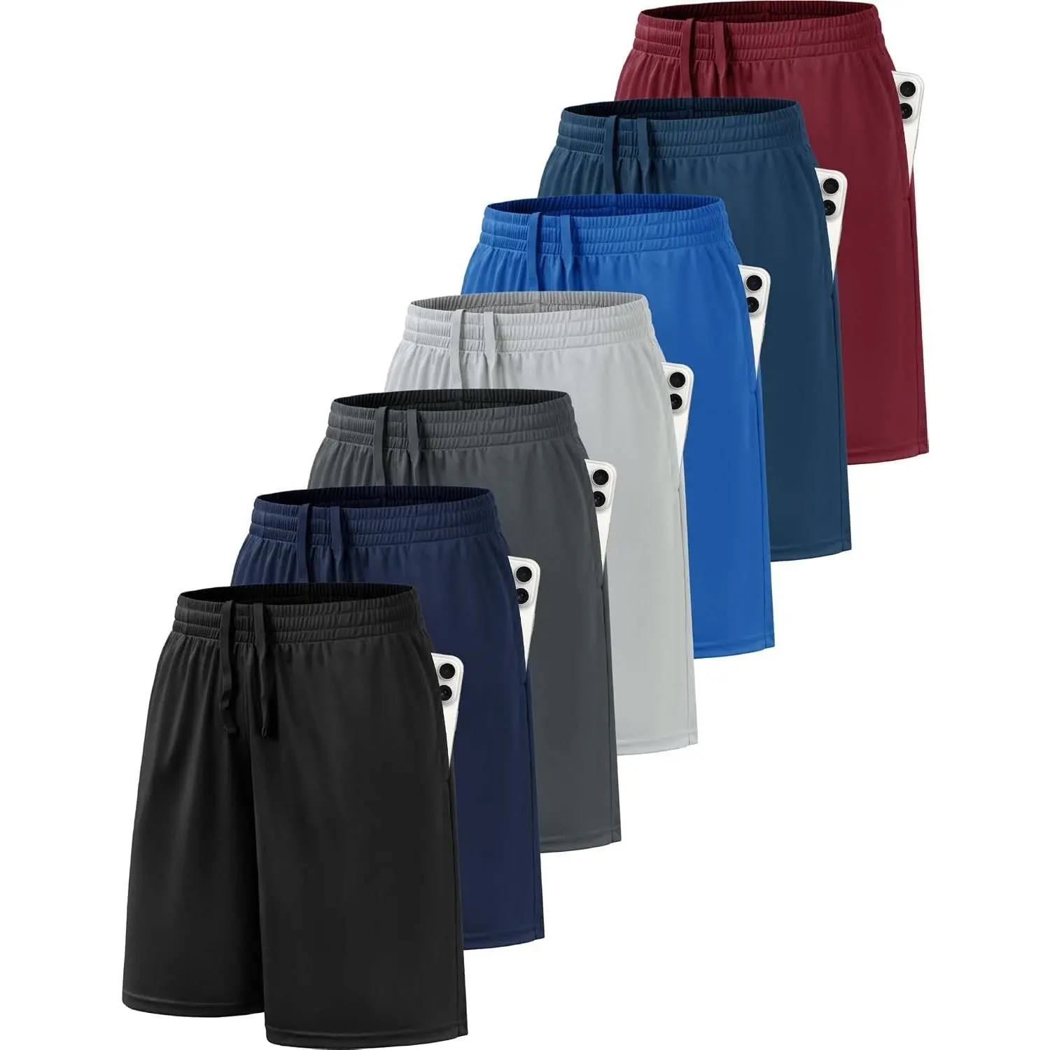 Black,dark Gray,navy Blue,light Gray,dark Red