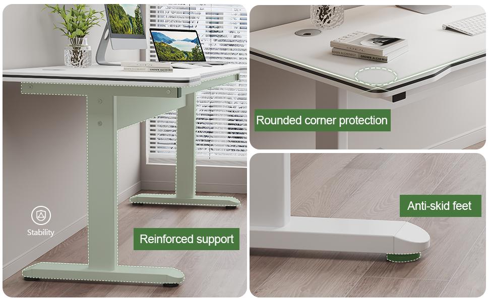 【Black Friday】Gaming Desk Computer Writing Table for Home Office Student Art Modern Simple Style with T-Shaped Metal Bracket PC Wood Suitable for Offices&Bedrooms