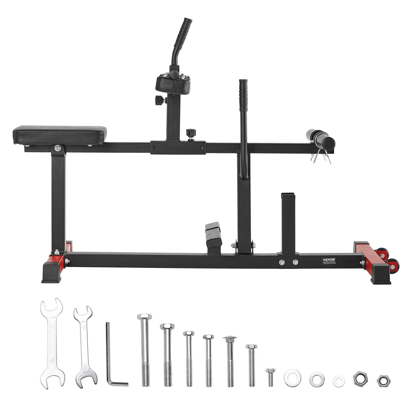 VEVOR Seated Calf Machine, 440 LBS Capacity Calf Raise Machine, Seated Calf Raise Leg Exercise Home Gym, Calf Workout Training Equipment, Lower Body Specialty Machine, Fit 1/2 inch Weight Plates