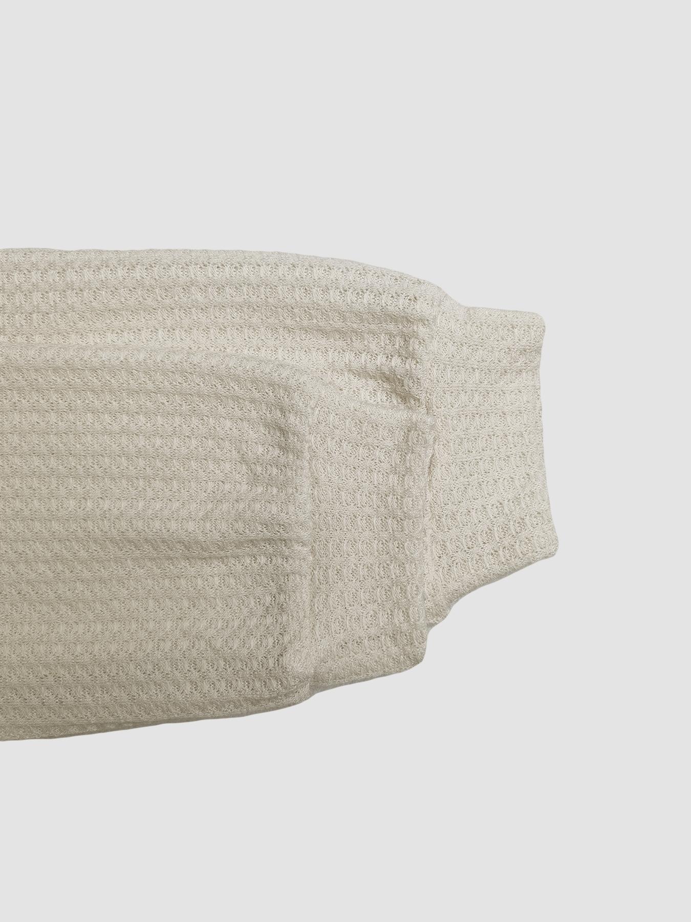 Women's Solid Color V Neck Drop Shoulder Long Sleeve Casual Loose Waffle Knit T-Shirt, Basic Spring & Fall Fashion, Comfortable Fit