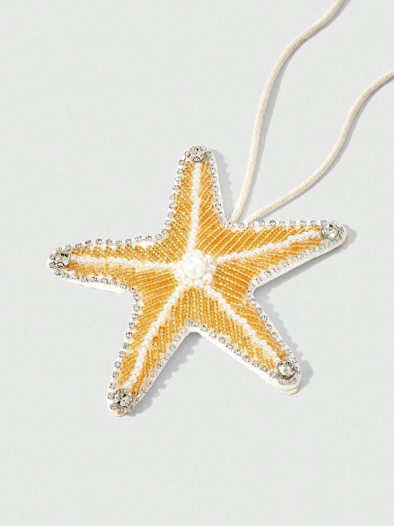 Handmade Pearl Shell Charm Pendant, Boho Style Keychain or Car Ornament, Perfect for Vacation Bags and Woven Handbags Decor, Charms For Bags