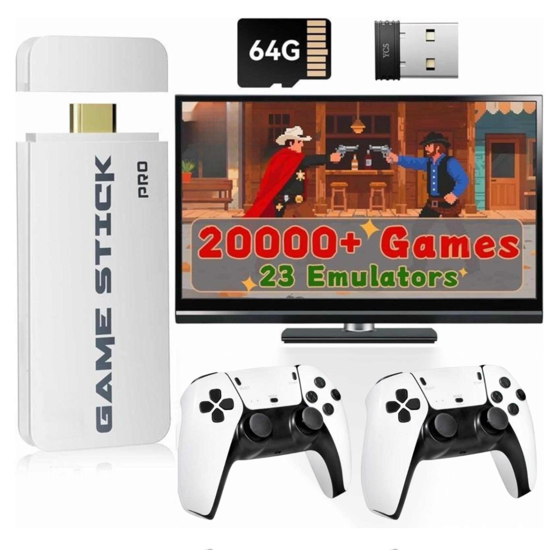 Portable Game Console Stick with Wireless Controller and HDMI Output, Perfect Gift for Friends and Family, Home Gaming Essential