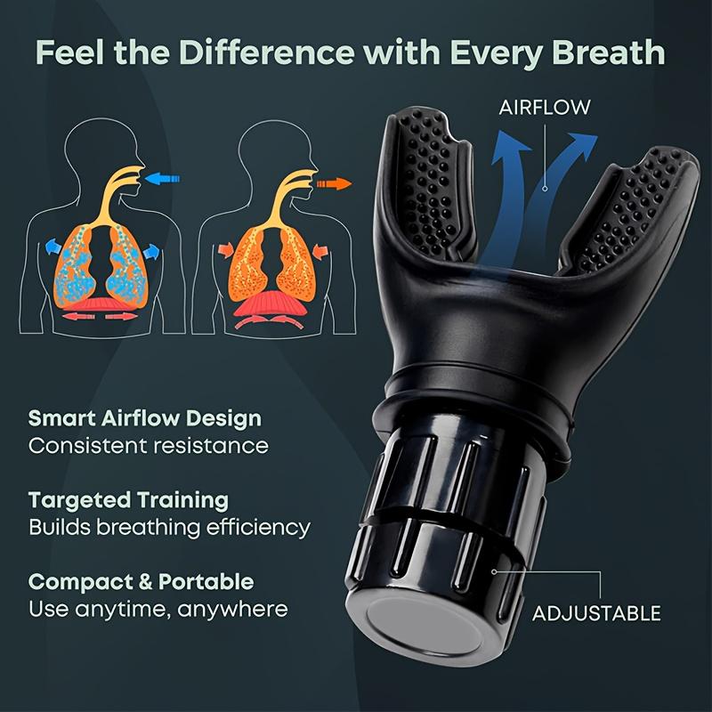 Vital capacity strengthening & portable training Respiratory trainer 10 adjustable resistance lung function exercise respiratory rehabilitation equipment for COPD/asthma patients lung health home travel, Home workout equipment