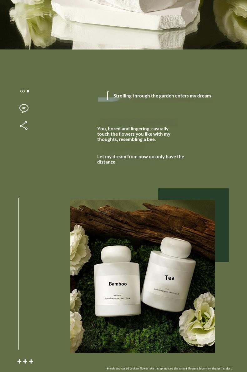 Tea Scented Incense Fire Free Rattan Essential Oil Tea Scented Indoor Perfume Home Bedroom Long Lasting Toilet Deodorization Incense