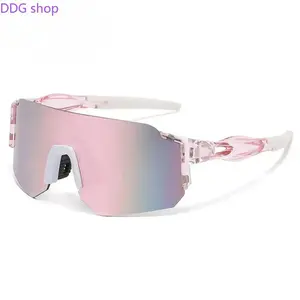 2026 Colorful UV400 Sports Sunglasses, Windproof Anti-Glare Shield Goggles, Lightweight Rimless Eyewear for Men Women, Perfect for Cycling, Fishing & Mountain Biking
