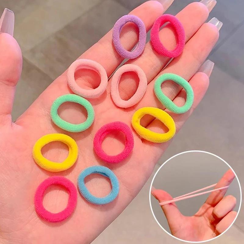 [Not For Sale] 1PCS Colorful Elastic Hair Ties for Women Ponytail Hold Scrunchie Rubber Band Basic Nylon Hair Bands Girls Hair Accessories (Do Not Order Separately) cupids bow-3
