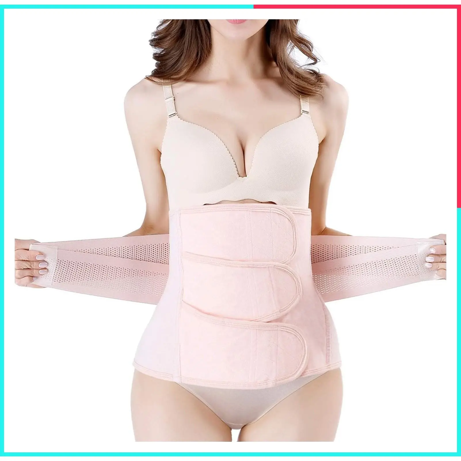 Postpartum C-Section Recovery Belly Wrap - Post Surgery Abdominal Binder Shapewear Back Support for Pregnancy