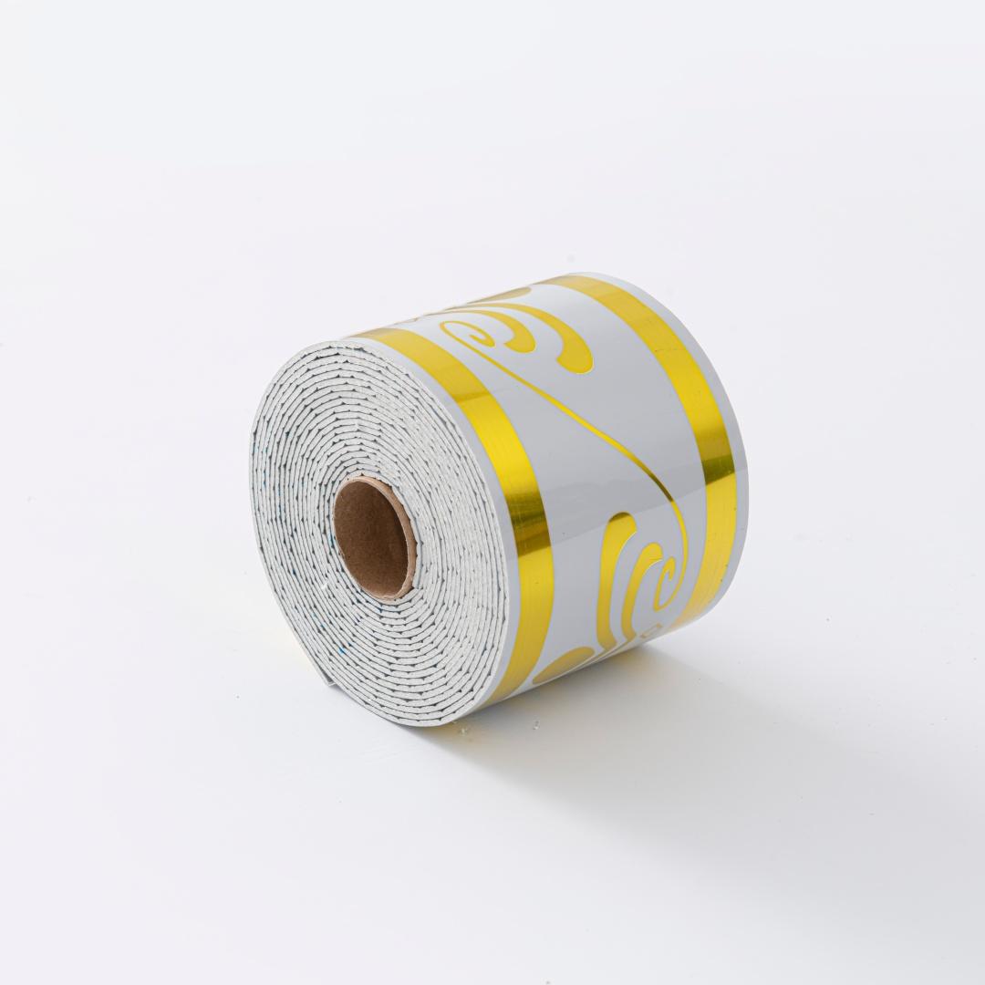 1 Roll 196.85 Inch Long × 10cm Wide, Thickened Marble Self-adhesive Wallpaper, DIY Removable, Suitable for TV Background Wall, Door Fracture Frames, Decorative Stickers, Living Room Corners, Ceiling Corners, Kitchen Corners