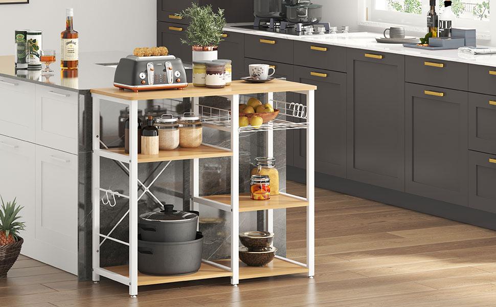 3-Tier Kitchen Baker's Rack Utility Microwave Oven Stand Storage Cart Workstation Shelf 3-Tier Kitchen Baker's Rack Utility Microwave Oven Stand Storage Cart Workstation Shelf