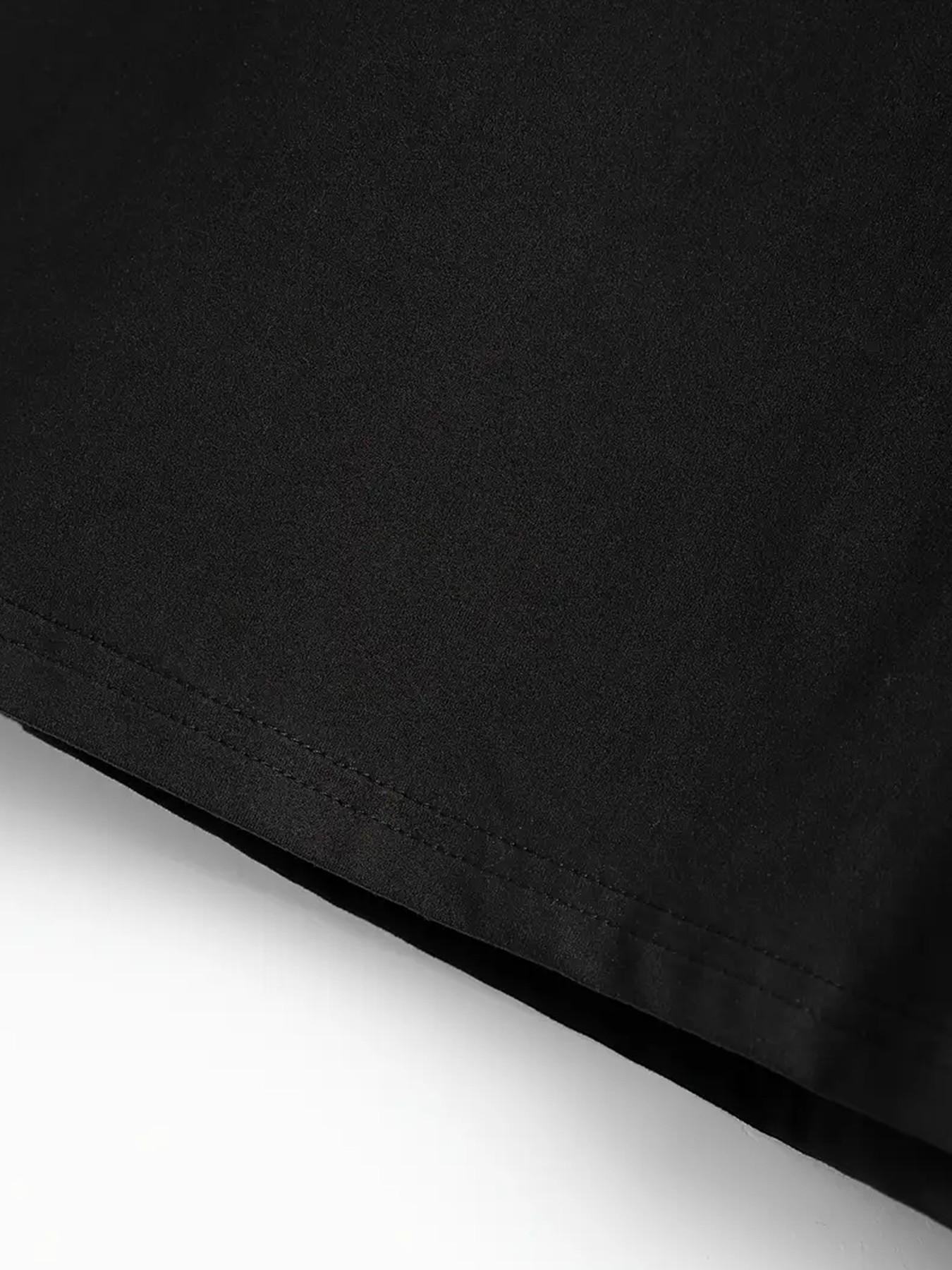 Gothic Dark Style American Street Short Sleeve T-Shirt, Poker Print Graphic Tee, Casual Fitted Top Without Zipper and Collar