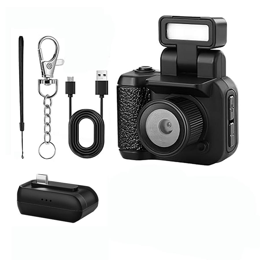 HD Keychain Mini Camera Y4000 1080P, Vintage Camera with 1.44 Inch HD Screen, Long Battery Life, No TF Memory Card Included