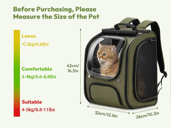 Pecute Space Capsule Pet Backpack Animal Carrier - Expandable Large Capacity, Breathable, UV-Protective for Cats and Puppies