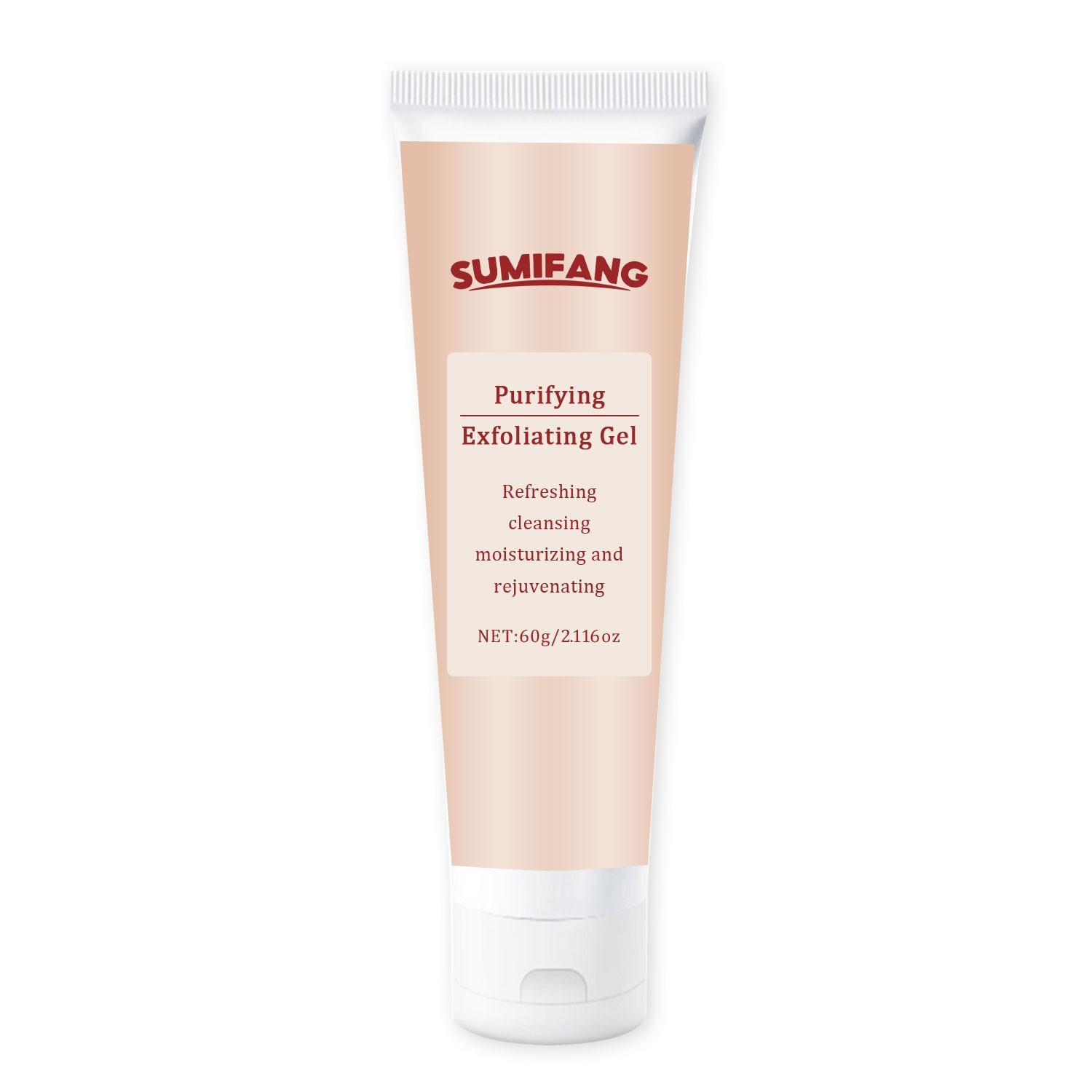 SUMIFANG Exfoliating Body Gel 60g | Purifies pores + Deep cleanses + moisturizes, all in one bottle | Say goodbye to roughness and dullness, massage directly onto dry hands and face.